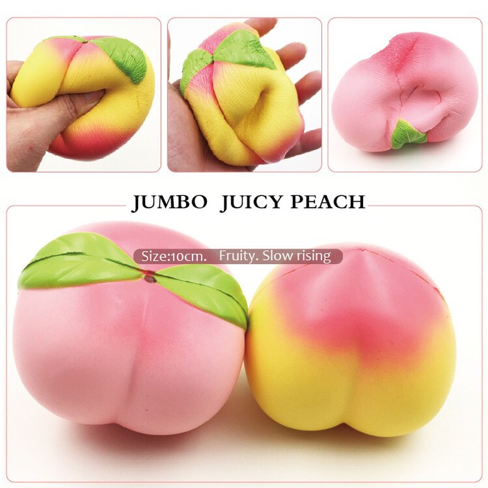 Squishy Jumbo Peach Pir Slow Replica iBloom BAGUS