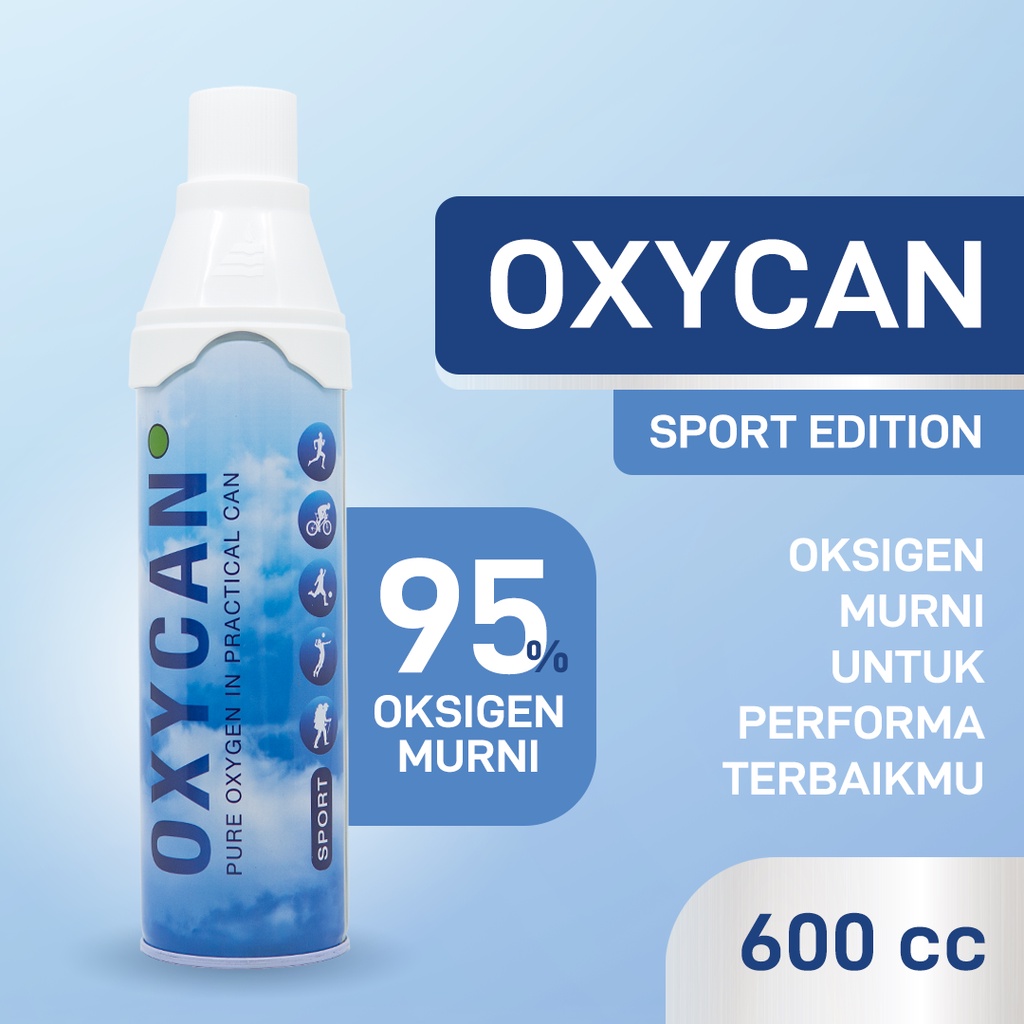 Samator Oxycan Sport 600 cc | Kaleng Tabung Oksigen Portable | Gas Oxygen