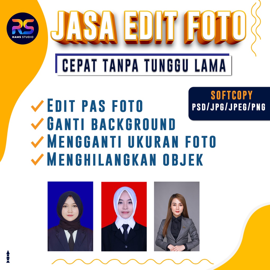 Jual Jasa Edit Foto (Pas Foto,Ganti Background, Memperbaiki Foto