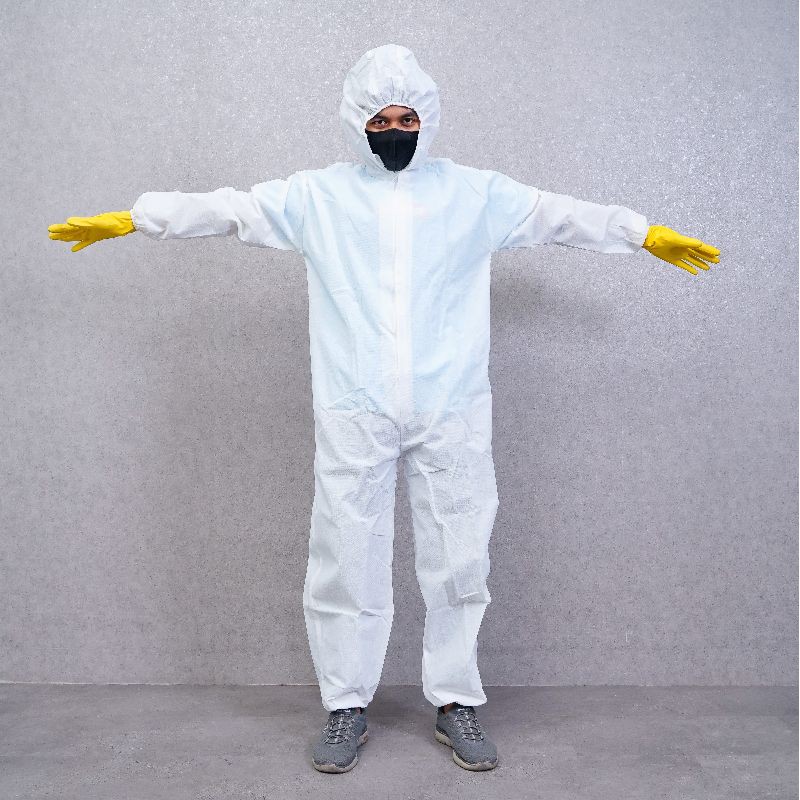 Hazmat apd alat pelindung diri baju medis bahan spunbond spunbun standar who aman nyaman murah