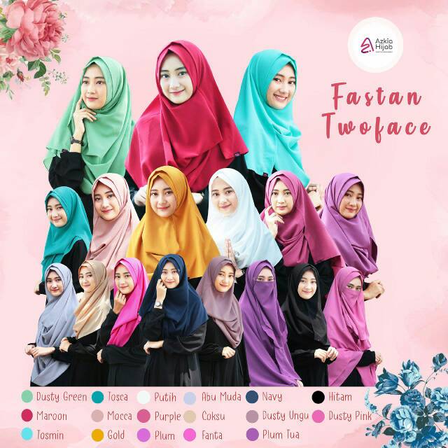 pasmina instan pastan two face azkia hijab