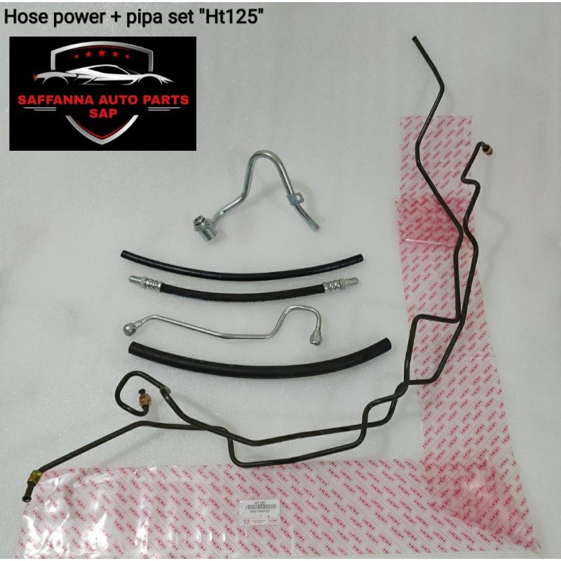 HOSE POWER+ PIPA SET SELANG POWER STERING SET HINO 125HT 130 HT  LUBANG BESAR OEM GARANSI