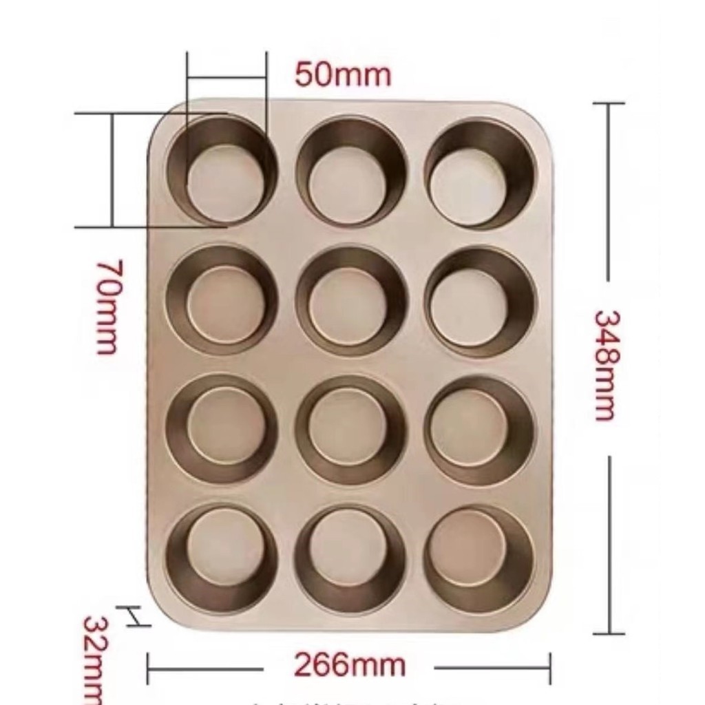 SC LOYANG MUFFIN MINI BULAT 12 CUP SUNCITY