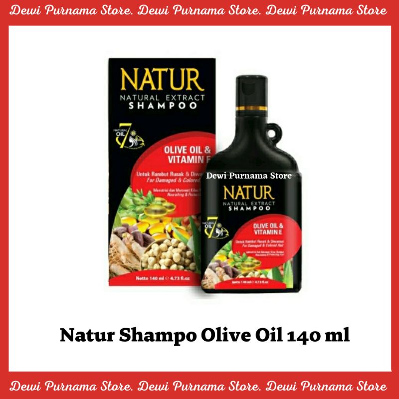 Natur Olive Oil & Vitamin E-Untuk rambut diwarnai
