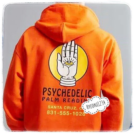HYEONI HOODIE JUMPER PSYCHEDELIC SIZE M - XL (SABLON) [UNISEX]