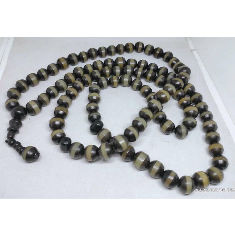 Tasbih Biji Gebang Asli 99 butir 12mm