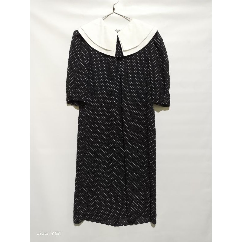 Tunik lengan pendek polkadot