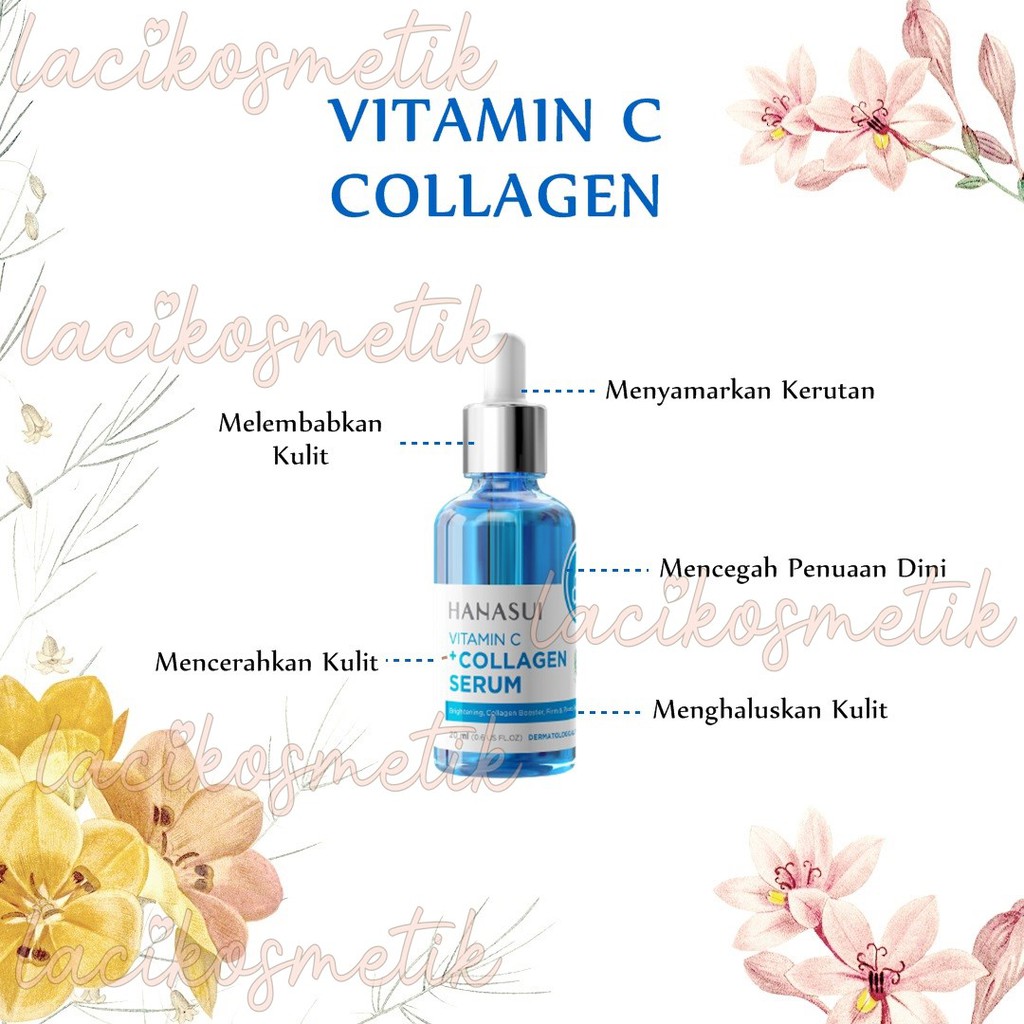 ✨LACIKOSME✨ [HANASUI SERUM VIT C+COLLAGEN] Serum Vit C+Collagen BPOM Jaya Mandiri