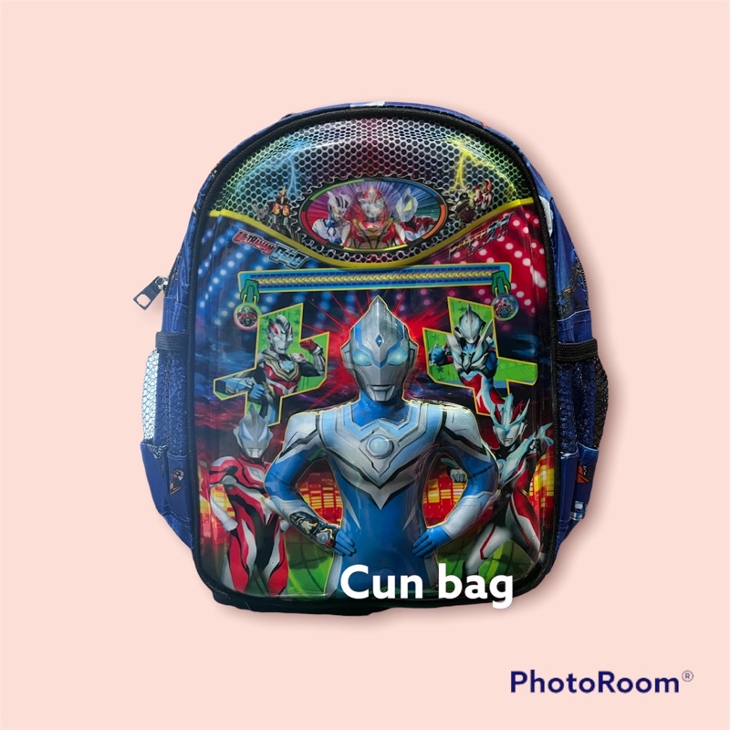 tas anak rangsel ultraman led menyala