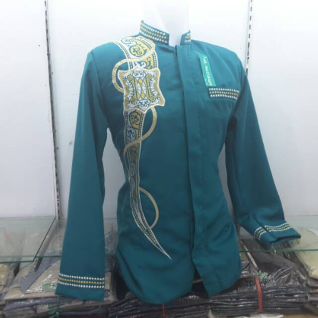 Jual Jasko Jas Koko Baju Koko Tosca Baju Muslim Pria Dewasa Lengan Panjang Bordir Aceh Al Muttaqin