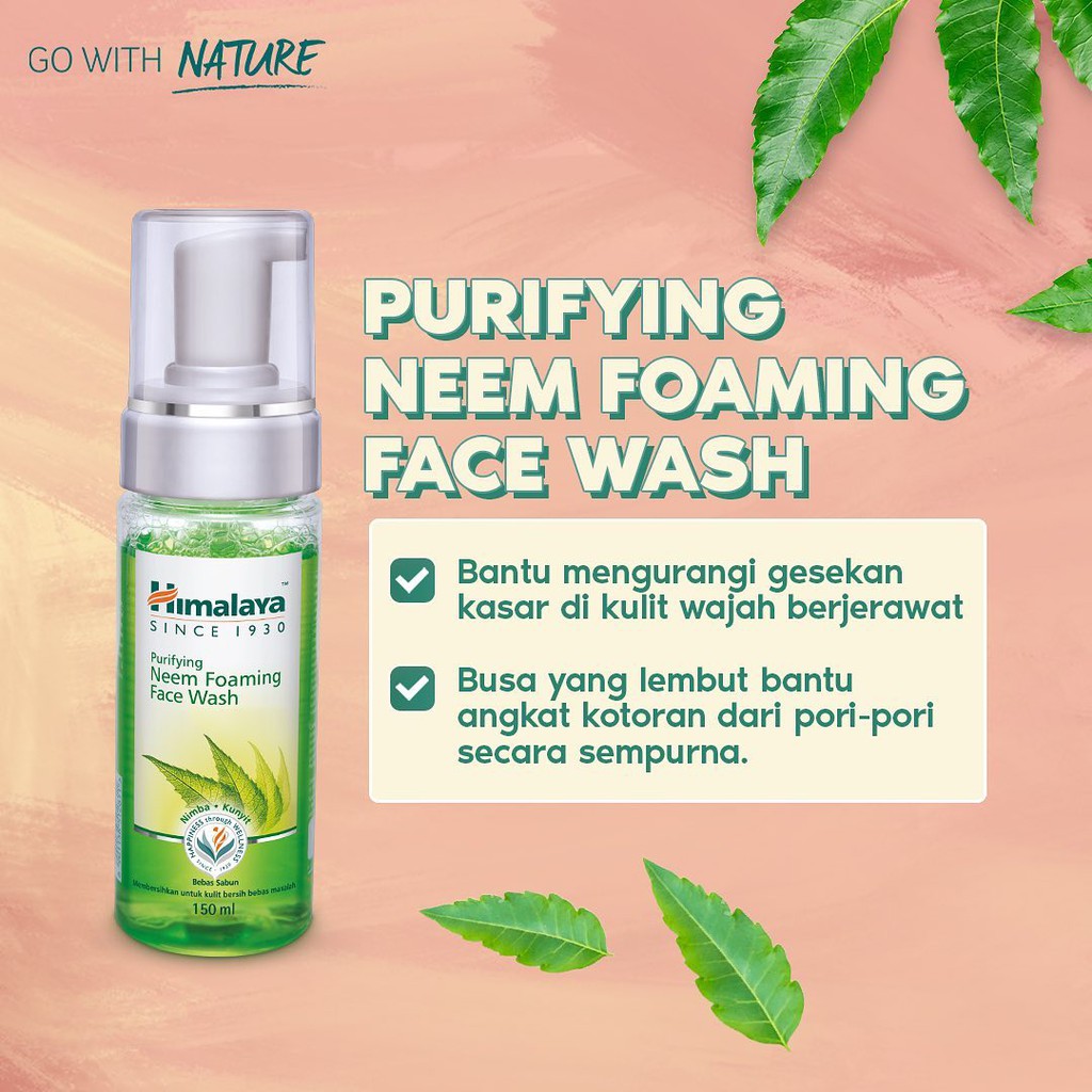 Himalaya Skincare Series Purifying Neem Face Wash, Foam, Scrub, Mask - Skincare Halal Original BPOM