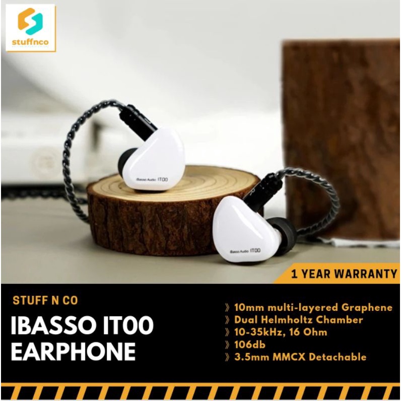 iBasso IT00 10mm Dual Chamber Graphene Earphone IEM