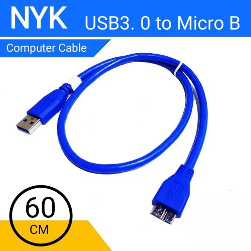 Kabel usb 3.0 to micro b nyk for hdd ssd external case - Cable data hard disk usb3.0