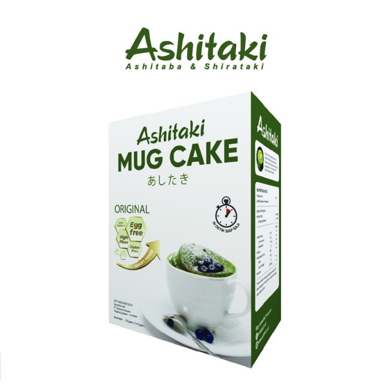 [Halal] Ashitaki Mug cake original gluten free 5x42gr (1 box)