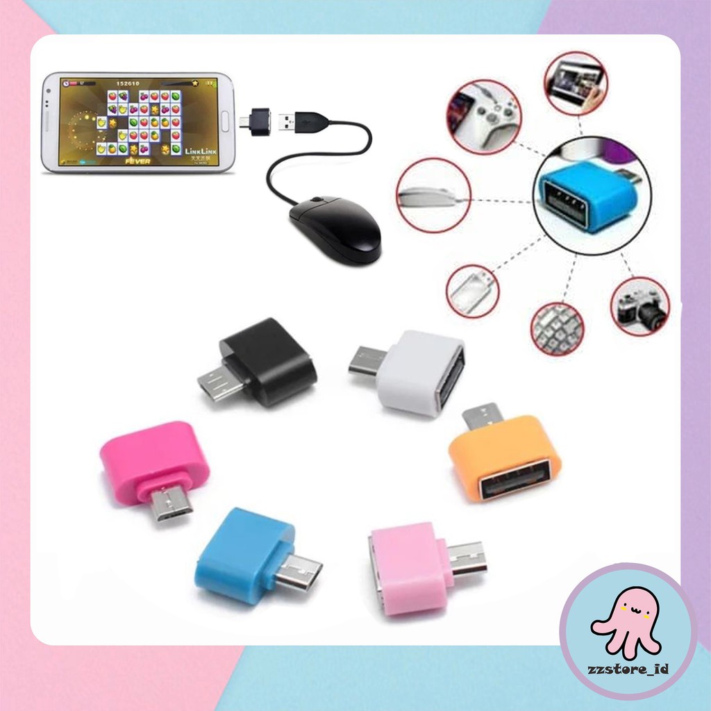 OTG MINI PERSEGI V8 / Micro Usb Sambungan konektor NON KABEL MURAH