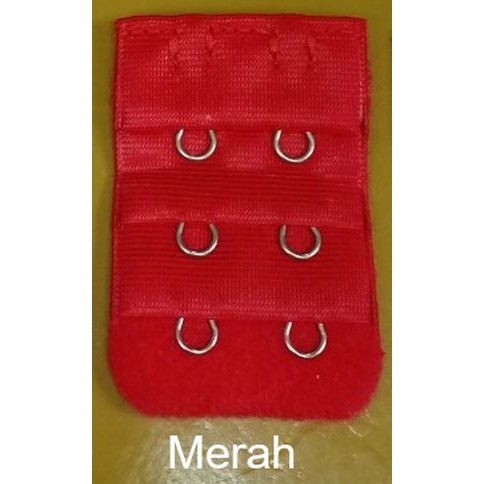 Pengait Bra Extension / Penyambung tali BH 2 kait / Sambungan Bra Save-Merah