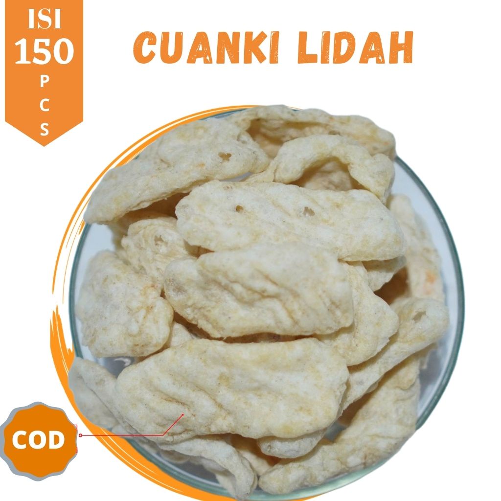 

CUANKI LIDAH ISI 150 PCS TOPING BASO ACI RENYAH DAN GURIH | BISA COD
