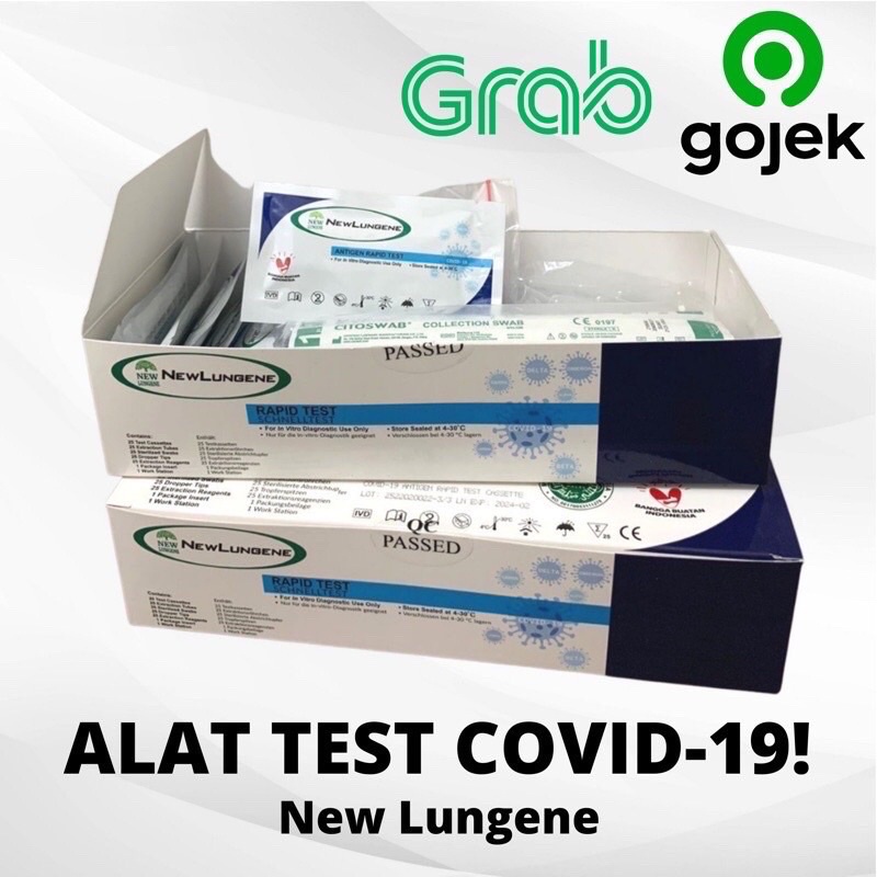 ALAT RAPID TEST ANTIGEN LUNGENE MERAH PUTIH ORIGINAL KEMENKES AKD