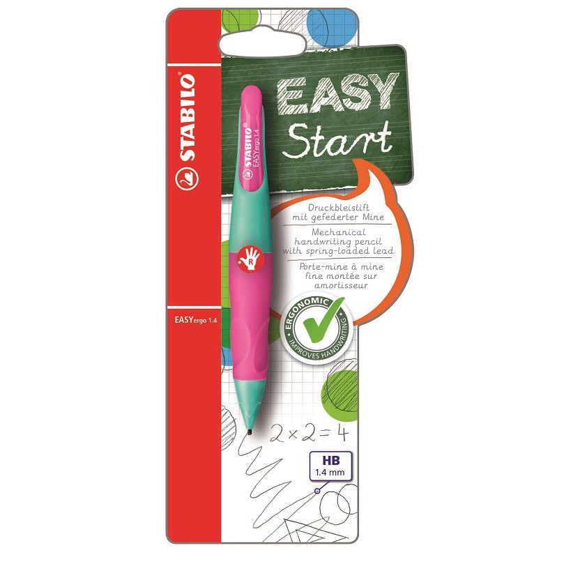 

STABILO EASYergo 1.4 pink pensil mekanis ergonomis pupil calligraphy for beginner HB pensil easy