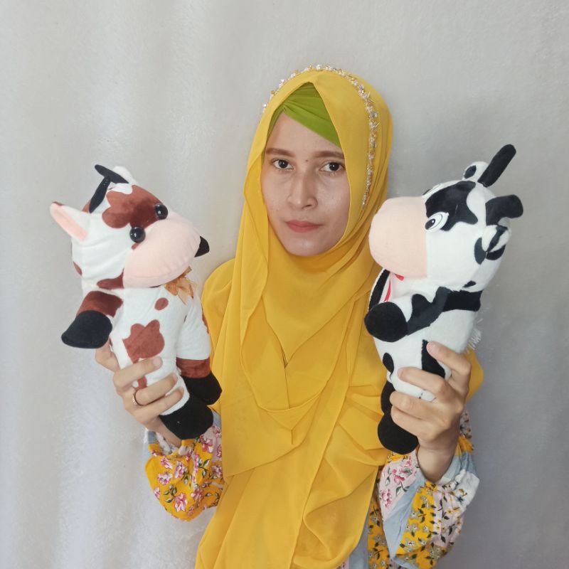 boneka sapi berdiri S mini murah 125gram