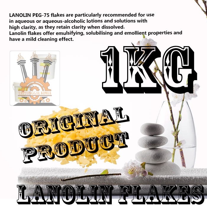 Natural Emulsifier peg 75 Lanolin Emulsifying Wax Lanolin Wax 1kg