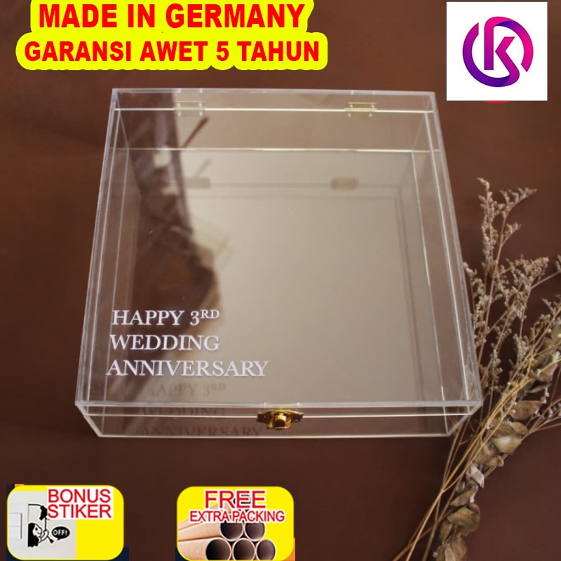 

Terlaris Acrylic Box 24x24x5 / Kotak Bridesmaid Acrylic / Kotak Akrilik