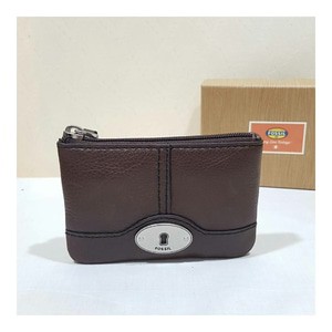 DOMPET FOSSIL ORIGINAL - FOSSIL MARLOW ZIPPER COIN WALLET ESPRESSO