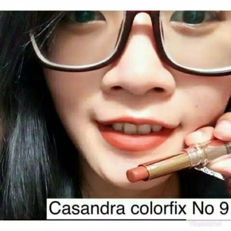 lipstik casandra merah bata/coklat orange