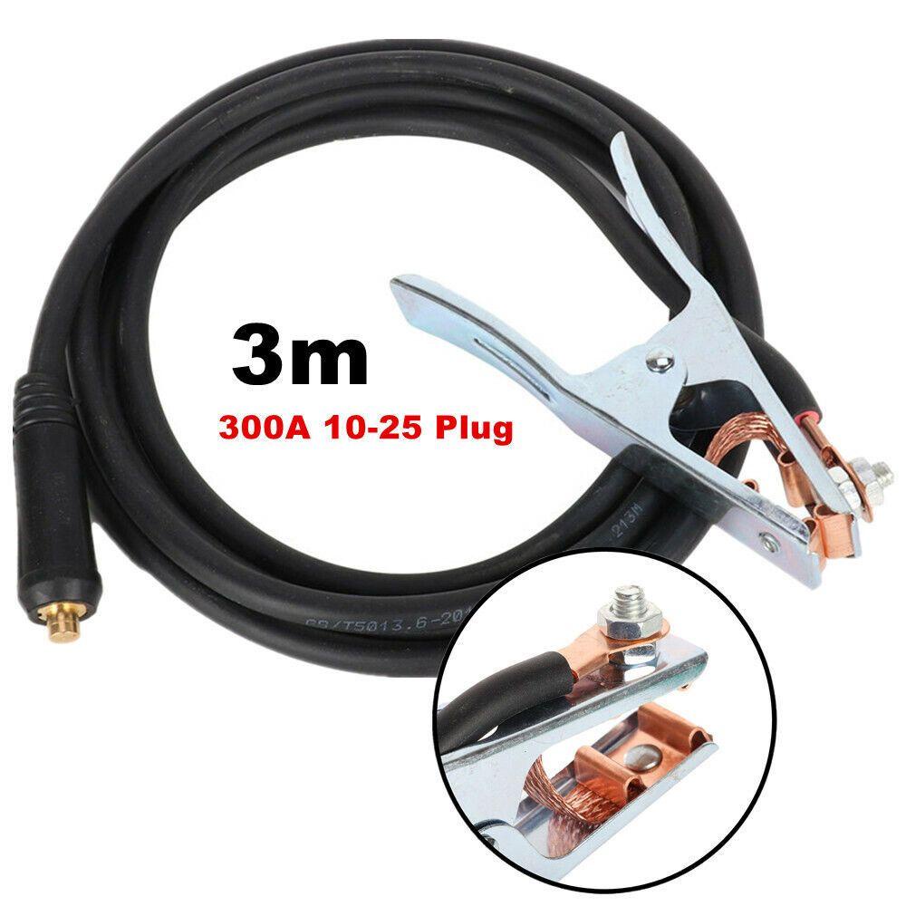 POPULAR Populer Earth Clamp Arc 10-25 Plug Klip Kabel Las Kepang Tembaga