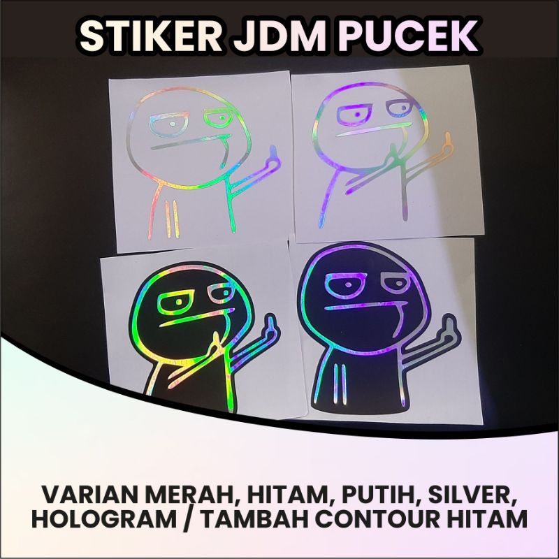 CUTTING STICKER MOBIL JDM FUCEK STIKER MOBIL KEREN STIKER SPION MOBIL LUCU