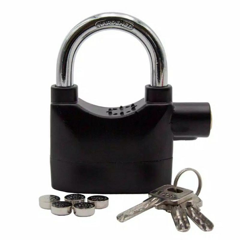 Grmbok alarm anti maling gembok alarm motor kunci gembok cakram GEMBOK ALAREM SEPEDA