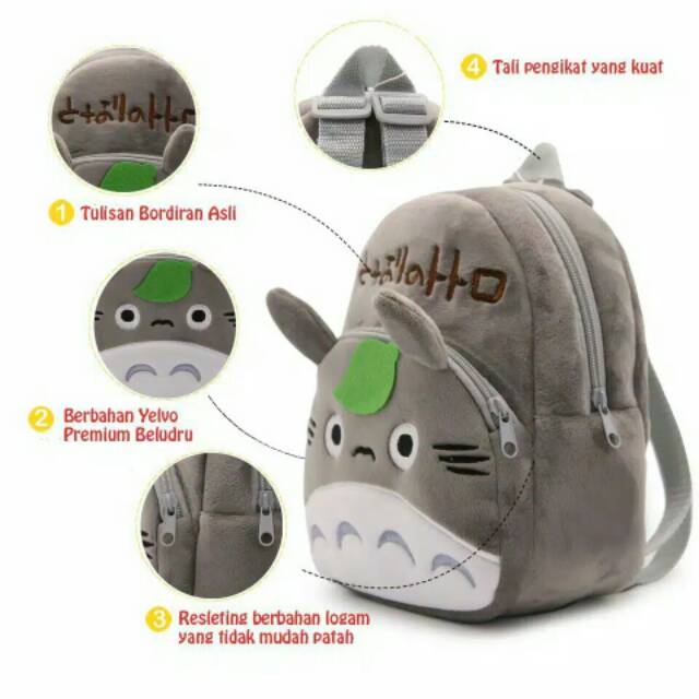 Tas Ransel Anak Sekolah Paud Tk Karakter Import