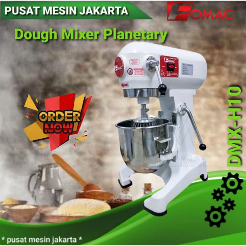 DMX-H10 PLANETARY DOUGH MIXER MESIN PENGADUK ADONAN ROTI 10 LITER FOMAC