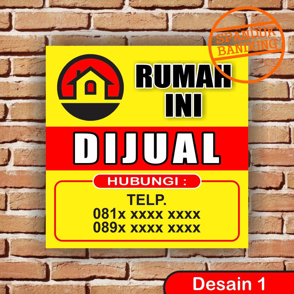 Spanduk Dijual Spanduk Rumah Dijual Dijual Rumah Spanduk Dijual Tema Desain Merah Shopee Indonesia