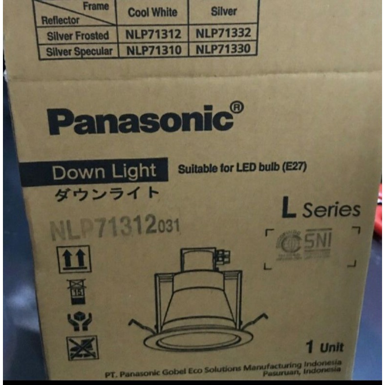 DOWNLIGHT PANASONIC 4 INCH 4INCH PUTIH REFLEKTOR PASIR NLP71312