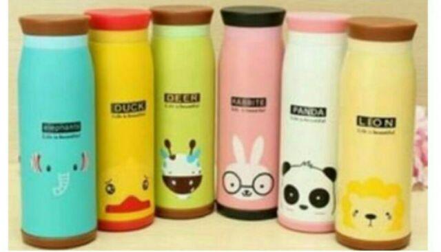 Termos Air Animal Karakter Botol Minuman Anak Lucu Unik Panas Dingin