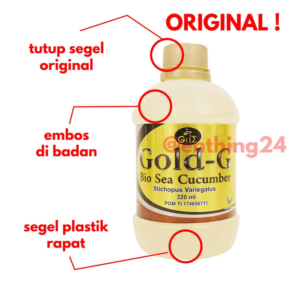 Jelly Gamat Gold G Sea Cucumber Gamat Emas