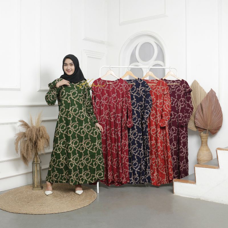 Gamis Cap Aisy Gamis Murah Pekalongan / gamis kekinian / gamis rayon / baju gamis batik wanita