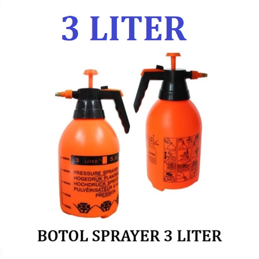 Botol Alat Semprotan 3L Disinfektan Tanaman Air Burung Sprayer 3 Liter