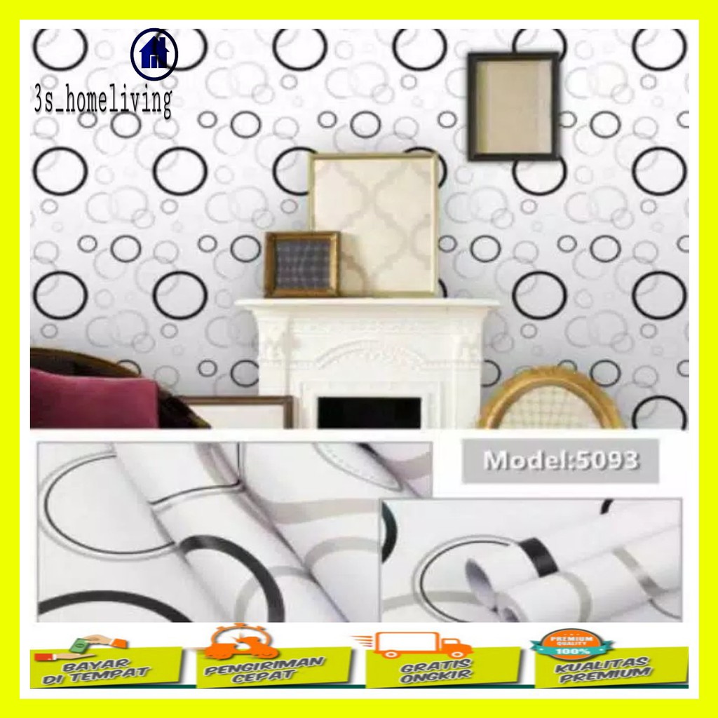 (COD) Wallpaper Dinding Polkadot / Wallpaper / Wallpaper Bulat / Wallpaper Polkadot 500