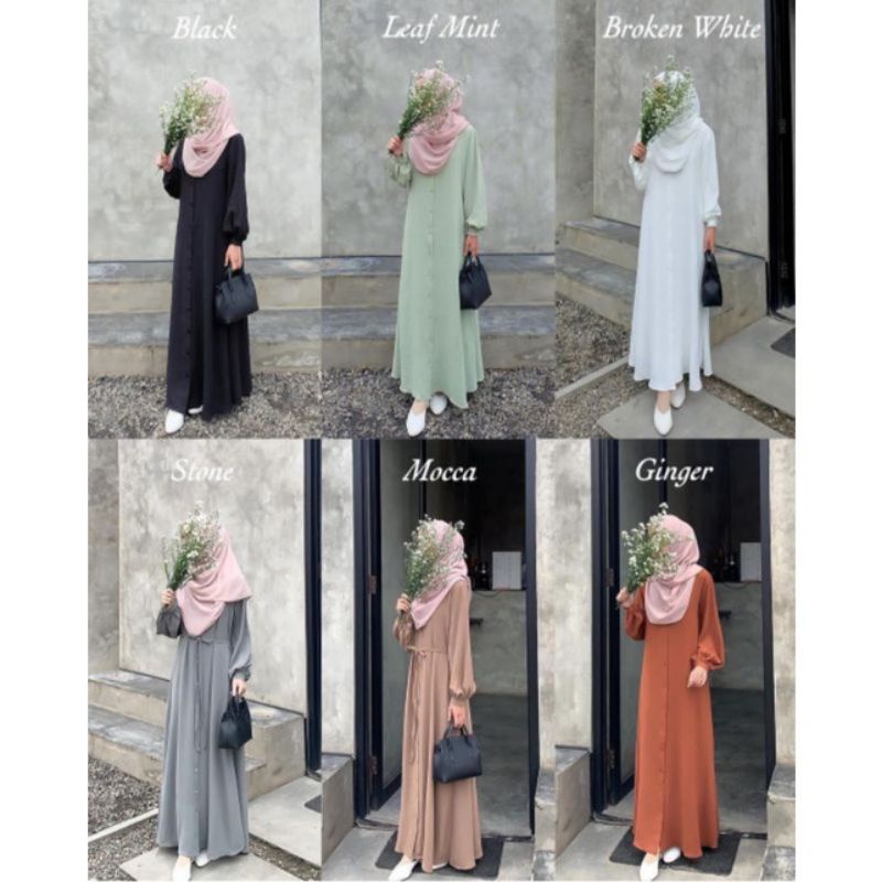 NAURA DRESS MAXY CRINGKEL AIRFLOW GAMIS FULL KANCING