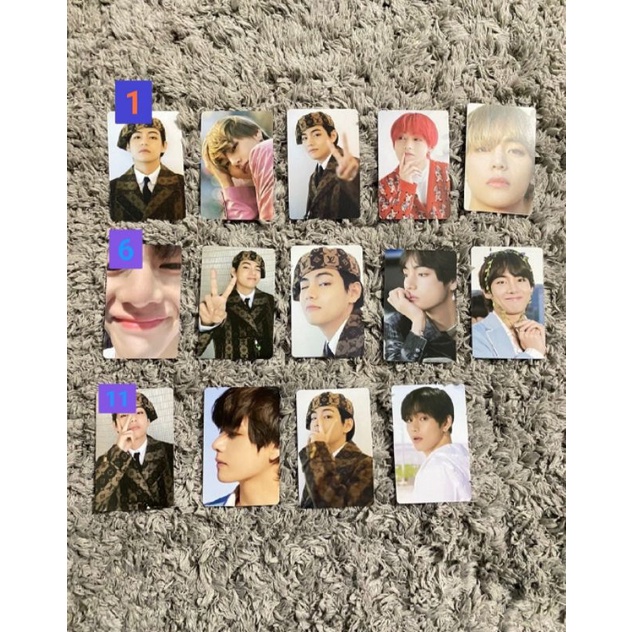 READY OPEN SHARING DICON PHOTOCARD 101 : CUSTOM BOOK BTS  / PHOTOCARD V BTS