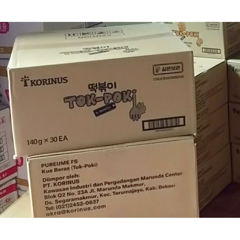 

Tokpoki / Toppoki / Korinus / Grosir Per Carton