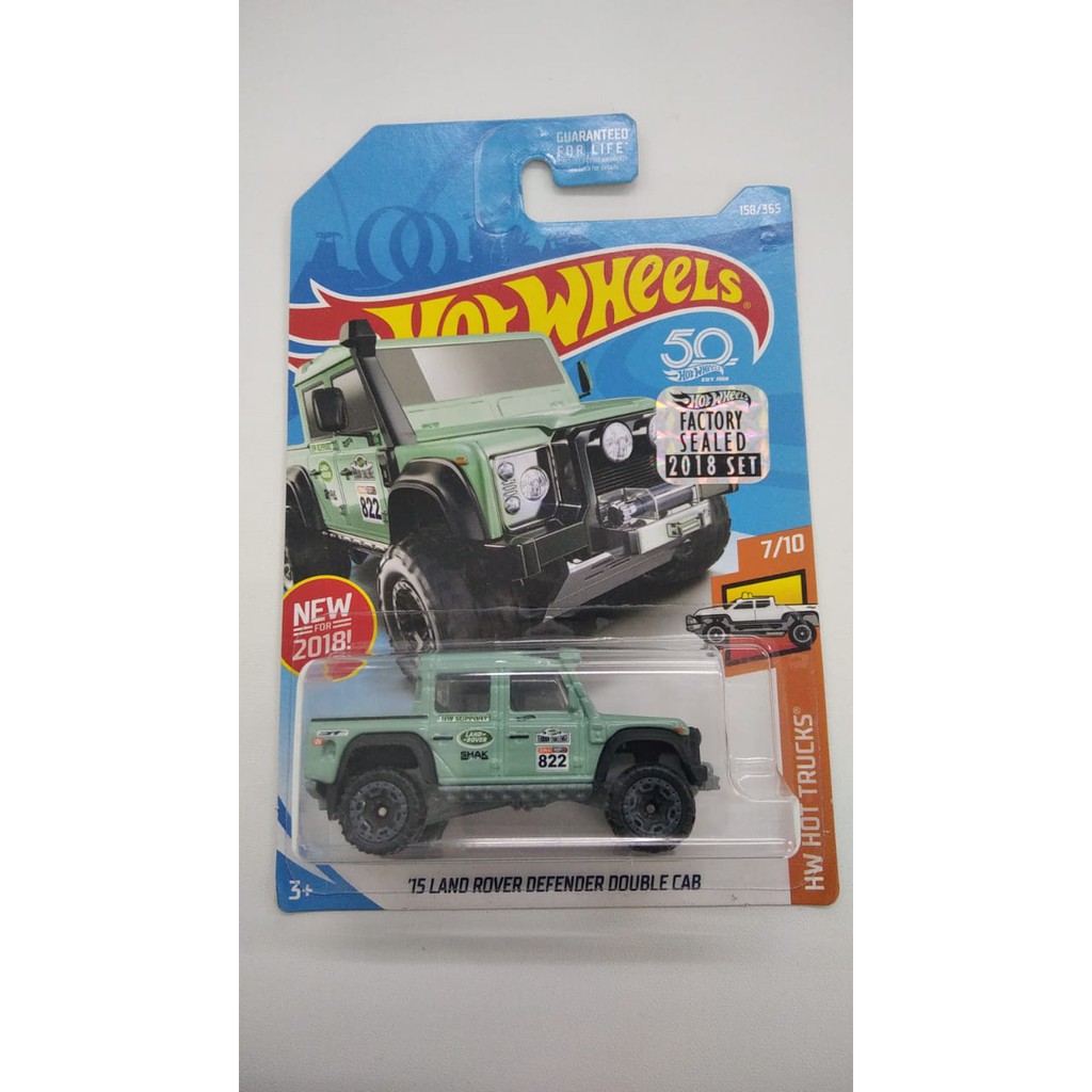 Hot Wheels 15 Land Rover Defender Double Cab Hijau Army Hotwheels FS 2018 HW Factory Sealed