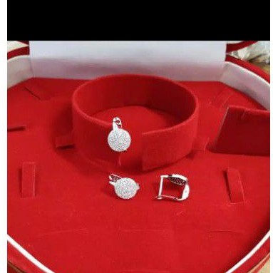 ANTING JEPIT DEWASA PERAK 925 IMPORT LAPIS MAS PUTIH