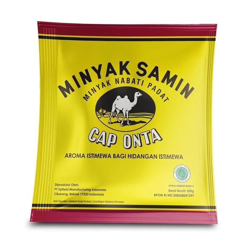 

Minyak Samin Nabati Mentega Sachet Padat Masakan Arab India 200 gram