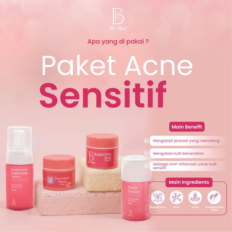 Paket Acne Sensitif Bg Skin