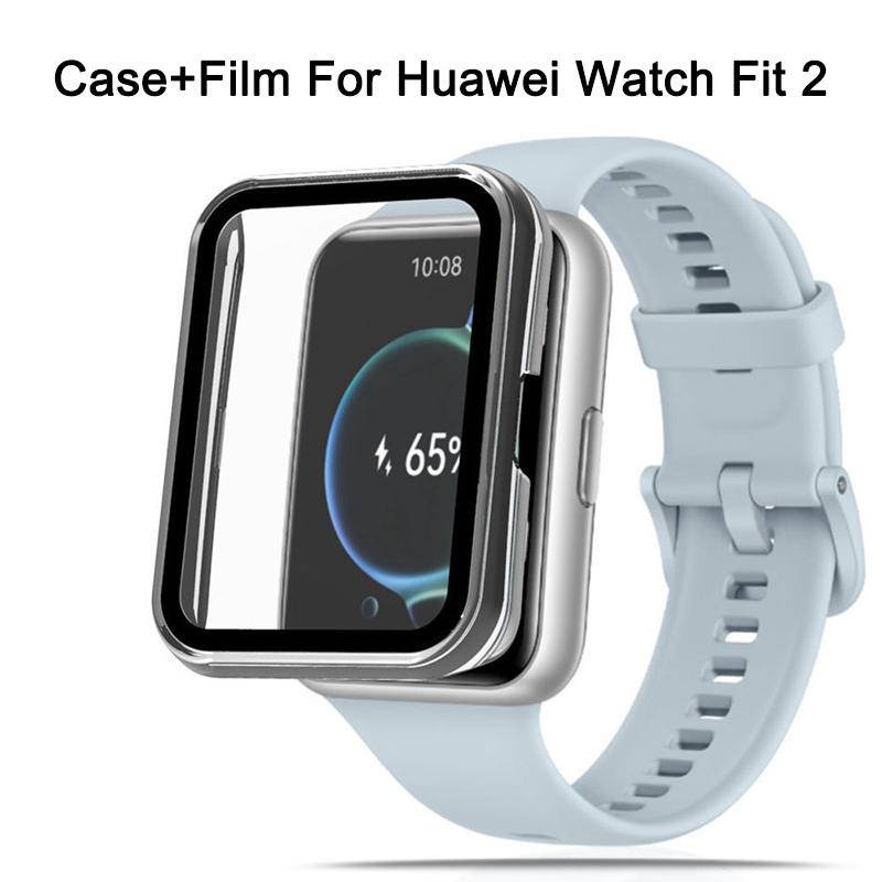 Case Tempered Glass + Frame Bumper Cover Huawei Watch Fit 2 ES