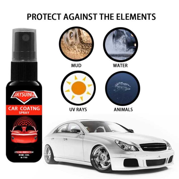 Cairan Body Mobil Car Ceramic Nano Coating Polish 50ml - Hitam