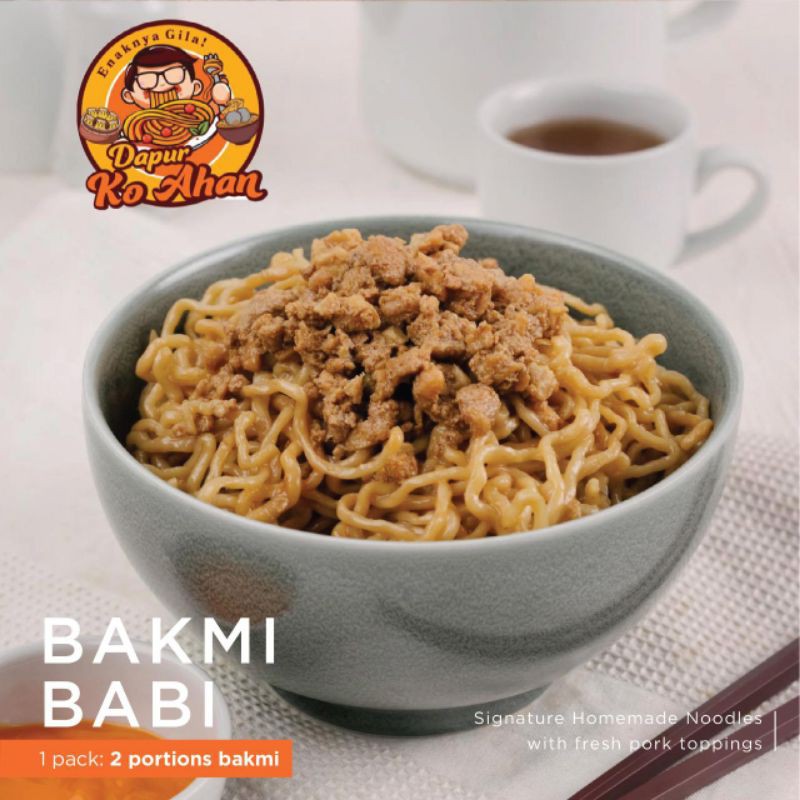

Bakmi Babi non halal Frozen Ko Ahan Mie Kecil (isi 2 porsi)